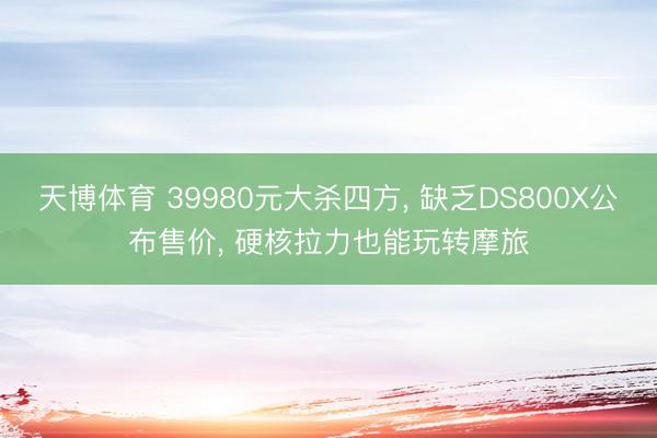 天博体育 39980元大杀四方， 缺乏DS800X公布售价， 硬核拉力也能玩转摩旅